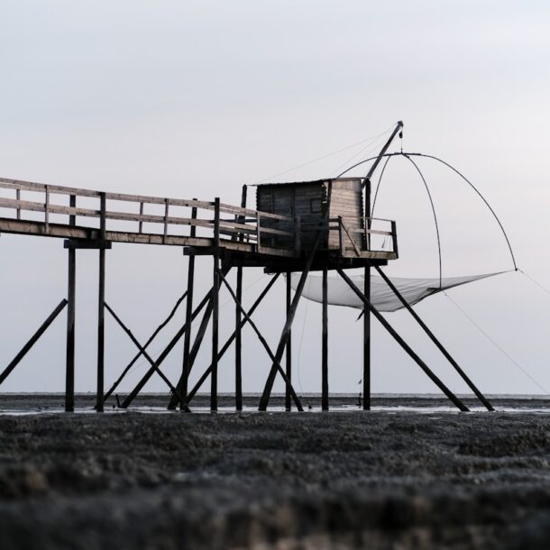 a large metal structure