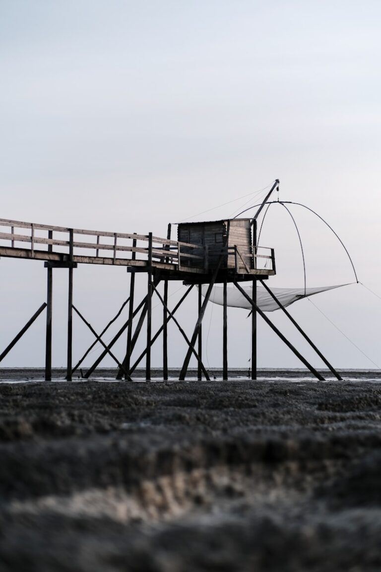 una gran estructura metálica